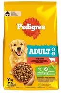 Pedigree Adult Dry Food hovädzie mäso so zeleninou 7kg