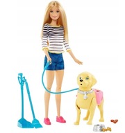 BARBIE Prechádzka s čističom psov DWJ68