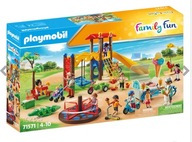 PLAYMOBIL 71571 Veľké detské ihrisko - kolotoč, šmykľavka, bicykel