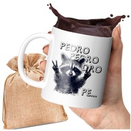 HRNČEK S PEDRO POTLAČOU PEDRO RACOON TIKTOK FUNNY PRINT 330 ML