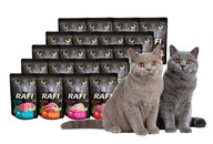 Rafi Wet Food pre mačku zmes 4 príchute 20x100g non -noted noteci Valley