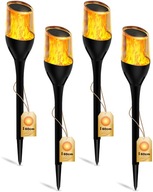 4x Solárna lampa LED TORCH Efekt FLAME Fire