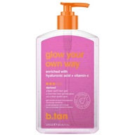 b.tan Glow Your Own Way Transparentný samoopaľovací gél 437ml