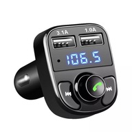 FM vysielač Bluetooth MP3 nabíjačka 2x USB