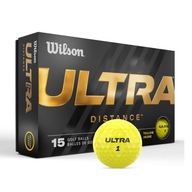 Golfové loptičky Wilson ULTRA Distance, model 2023, (žlté, 15 ks.)