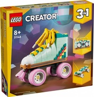 STAVEBNÉ BLOKY Sada lego kociek pre deti Creator Retro kolieskové korčule