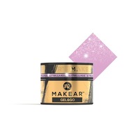 Makear Gel&Go GG24 Glitter Lila Rose stavebný gél 15ml