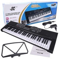 VEĽKÁ ORGÁNOVÁ KLÁVESNICA PIANO NA UČENIE 61 KLÁVES USB MP3