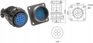 PRIEMYSELNÁ KONEKTOROVÁ ZÁSUVKA + ZÁSTRČKA 12 pin / 7715