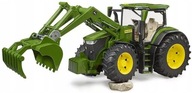 Hračkársky traktor John Deere 7R 350 traktor s nakladačom GREEN