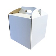 Kartónová krabička na tortu 26x26x25 cm Biela VYSOK