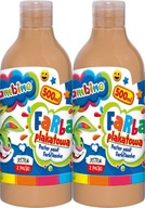 Bambino farba na plagát telovej farby v 500 ml školskej fľaši x 2 kusy