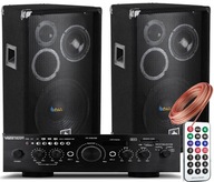 STAGE REPRODUKTORY 600W USB FM BLUETOOTH ZOSILŇOVAČ