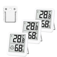 3X TEPLOMER/HYGROMETER LCD METEOSTANICA, BIELA