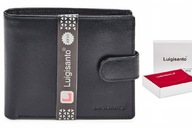 LUIGISANTO PÁNSKA RFID kožená peňaženka čierna
