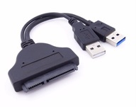 Adaptérový kábel SATA 22 PIN USB 3.0 + USB 2.0 HDD SSD