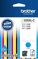 Atrament BROTHER LC525XL-C Azúrová 1300 DCP-J100 DCP-J105