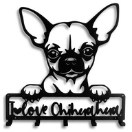 Vešiak na kľúče Chihuahua Love Dog čierny