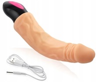 VYHRIEVANÝ NA 42°C - VIBRATOR S CHRBTOVOU 27cm