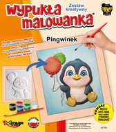 Konvexná maľovanka Malý tučniak (3D omaľovánka)