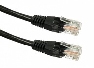 Cat. 6 RJ45 UTP medený prepojovací kábel, 3 m, čierny