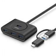 HUB USB 3.0 + USB-C 3.1 UGREEN 4-port, OTG