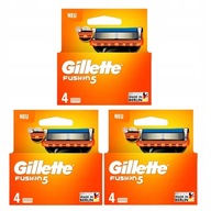 Náhradné žiletky pre holiaci strojček Gillette Fusion5, 12 ks