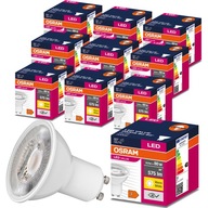 10x GU10 LED žiarovka 6,9W = 80W 575lm 3000K OSRAM