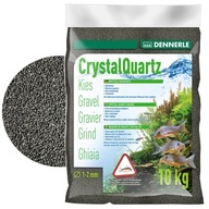 DENNERLE Kristall-Quarz 10 kg 1-2 mm čierny štrkový substrát