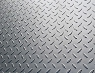 Rebrovaný oceľový plech 3mm, formát 1000x1000mm