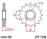 JT PREDNÉ OZNAČENIE 402 16. APRILIA 650 PEGASO '91-97' (40216JT) (REŤAZ.520)