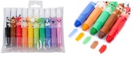 SCHOOL GEL pastelky KIDEA ANIMALS 10 farieb