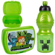 Lunchbox + 400 ml fľaša na vodu MINECRAFT