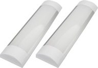 2x lúč LED lampového panelu pre garáž 30 cm 3-farebný