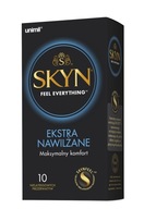 Unimil Skyn ​​​​Ekstra Moisturized nelatexové kondómy 10 ks
