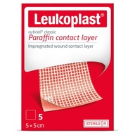 Leukoplast cuticell classic s parafínom 5x5cm 5 ks