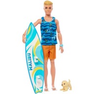 Bábika Barbie Mattel Ken HPT50 surfer a príslušenstvo