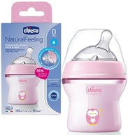 CHICCO Fľaša NATURAL FEELING 0m+ 150ml RUŽOVÁ 3619