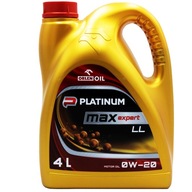 Syntetický viacstupňový motorový olej PLATINUM Max Expert LL 0W-20 4L