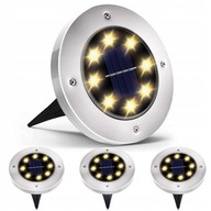 4x Záhradná lampa SOLAR STAIR zápustná LED CW