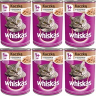 WHISKAS Adult Duck mokré krmivo pre mačky 6x400g