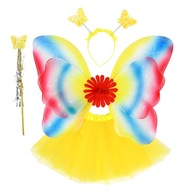 Kostým Butterfly Fairy Wings Butterfly Skirt 4 kusy