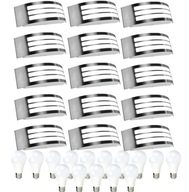 15x VODEODOLNÁ LAMPA LED FASÁDNA NÁSTENNÁ LAMPA LED E27 SVIETIDLÁ