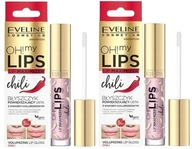 2 ks OH MY LIP MAXIMIZER CHILI GLOSS 4,5 ML EVELINE Vyhladenie pier