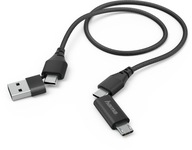 Hama KÁBLOVÝ ADAPTÉR / 4v1 / MICRO USB / USB-A USB-C