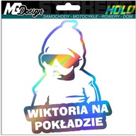 Nálepka na okno VICTORIA ON BOARD HOLOGRAM