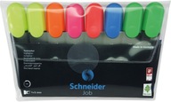 FLUORESCENTNÝ ZVÝRAZŇOVAČ Schneider Job MIX FARBA 8 KS