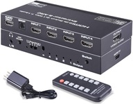 SWITCH HDMI 2.0 4x1 rozdeľovač SPDIF TOSLINK AUDIO ATMOS 7.1