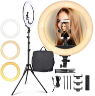 RING LED kruhová lampa Veľký 45 cm 200 W statív na make-up selfie tetovanie