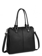 LUIGISANTO Shopper Bag Black A4 trojkomorová